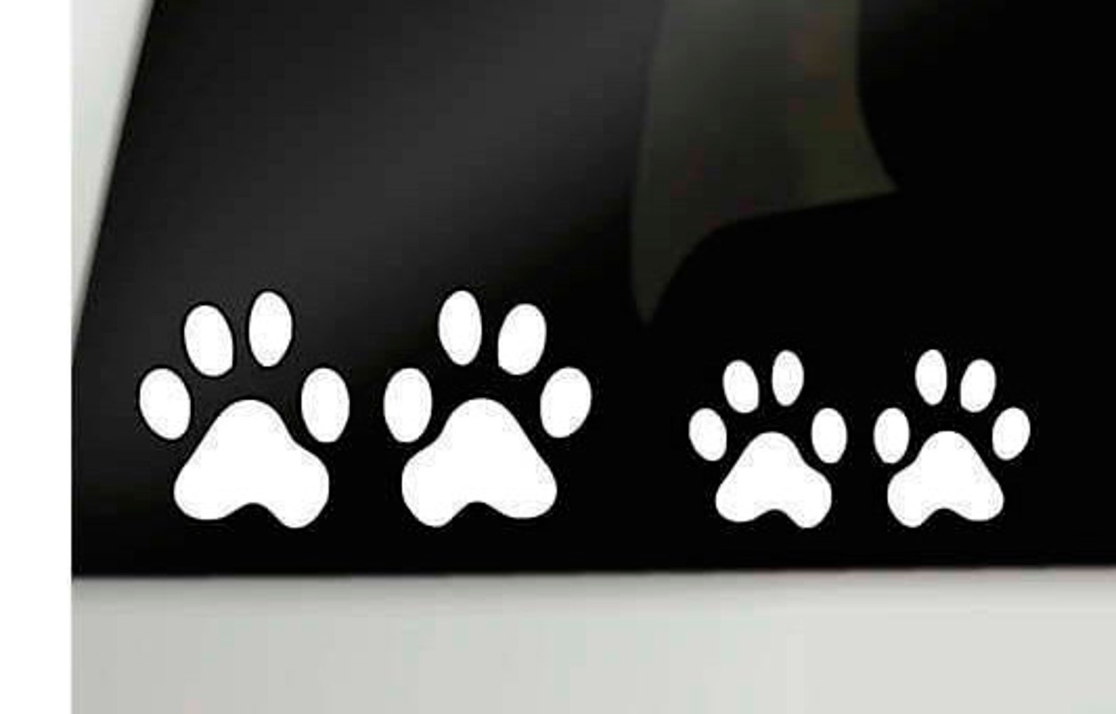 Paw Prints Family Car Window Decals Dog Paw Prints Stickers Etsy