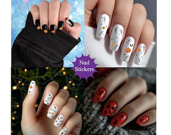 Halloween Nail Stickers, Waterslide Nail Decals