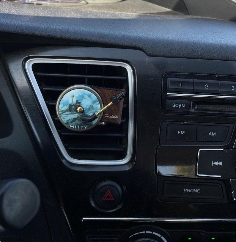 Custom Mini Record Player Car Air Freshener: Turntable Vent Clip, Essential Oil Diffuser image 9