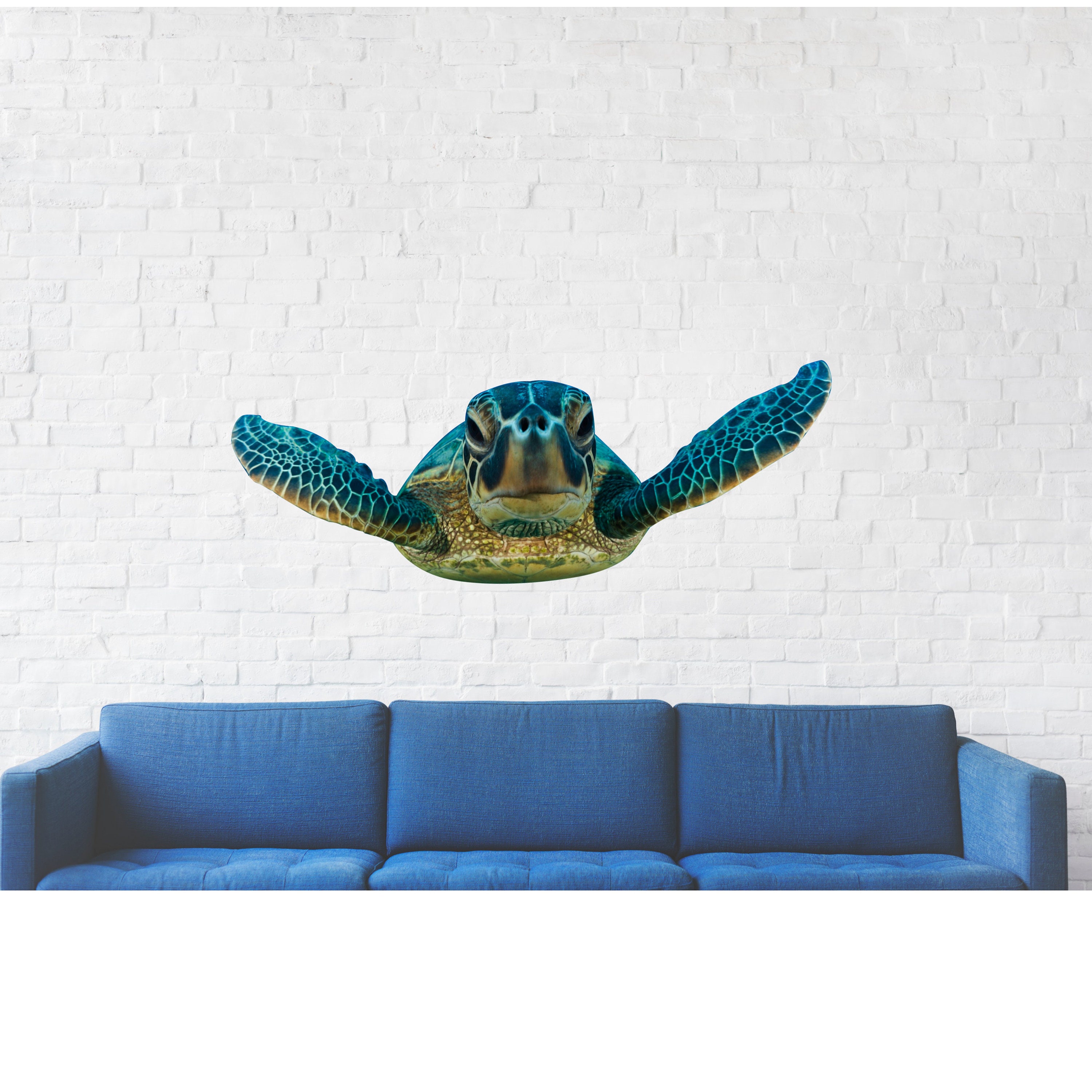 Giant Sea Turtle Wall Decal Tropical Decor Sea Life Etsy
