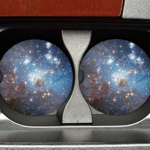 Dessous de verre Space Car, porte-gobelets en grès (Ensemble de 2)