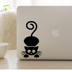 Cat Vinyl Decal: Laptop, Mug, Car Window Sticker