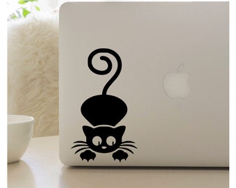 Cat sticker, Cat vinyl decal, laptop sticker, laptop decal, cat vinyl stickers, cat decal, computer decals, vinyl decals, coffee mug decal,