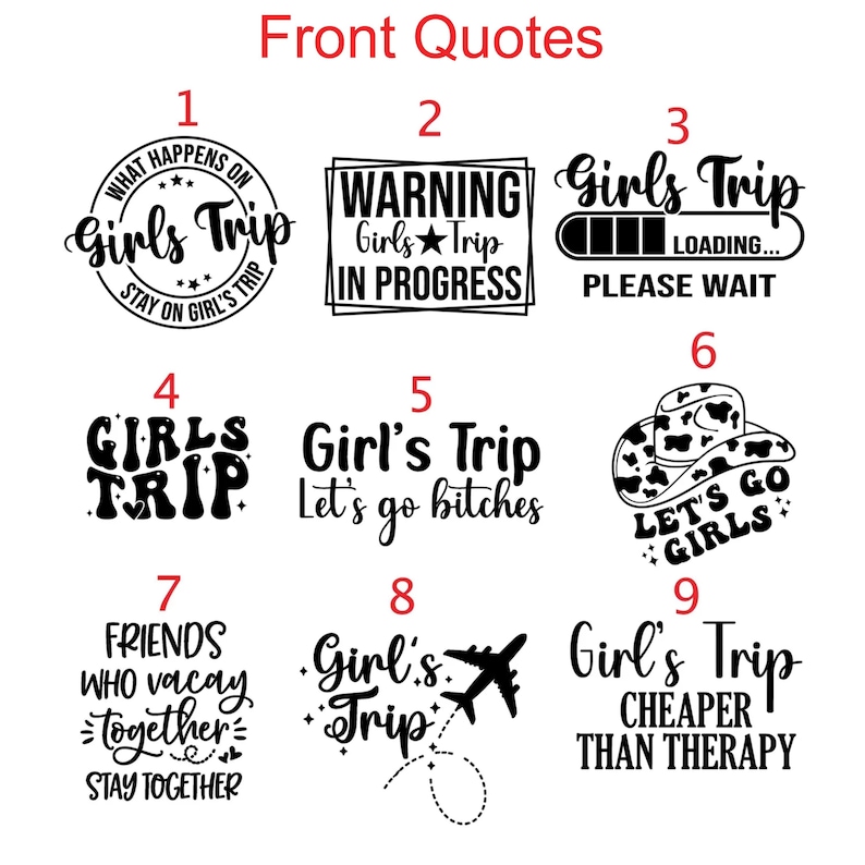 Personalized Girls Trip Luggage Tag, Custom Travel Bag Tags image 7