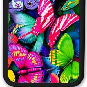 Butterfly Phone Case: Black Rubber, Shock Resistant, iPhone & Samsung image 6