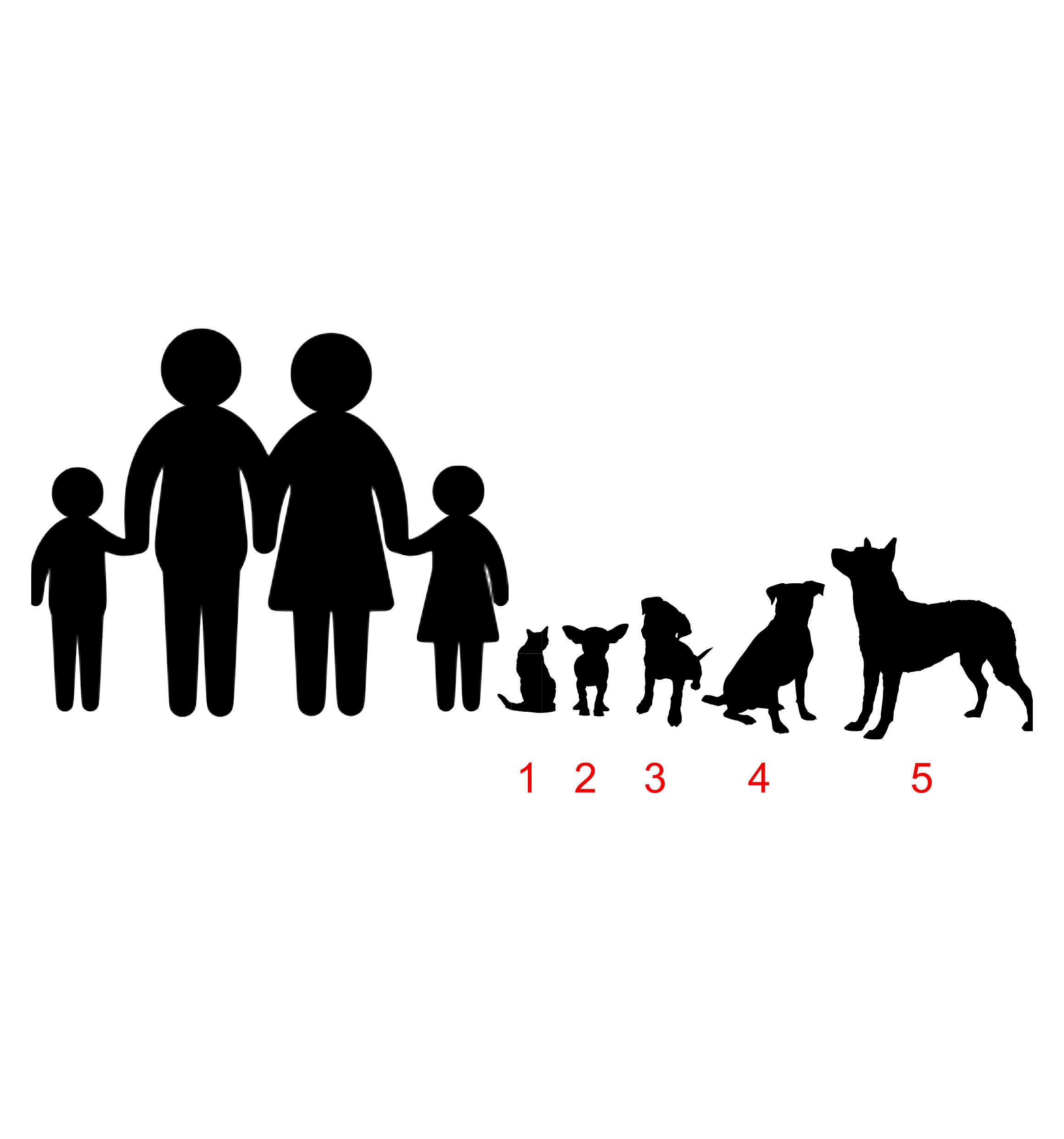 Car Family Decal Family Pet Decals Family Pet Decal Etsy