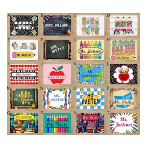 Personalized Teacher Mouse Pad: Custom Name, 20 Designs