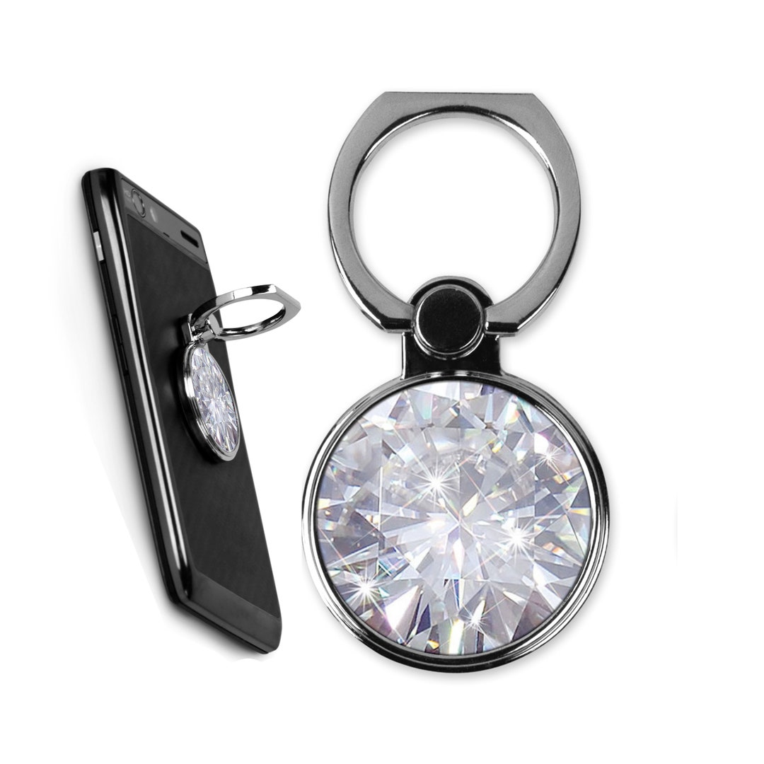 Diamond Phone Stand, Monogram Phone Stand, Ring Phone Grip, Kickstands