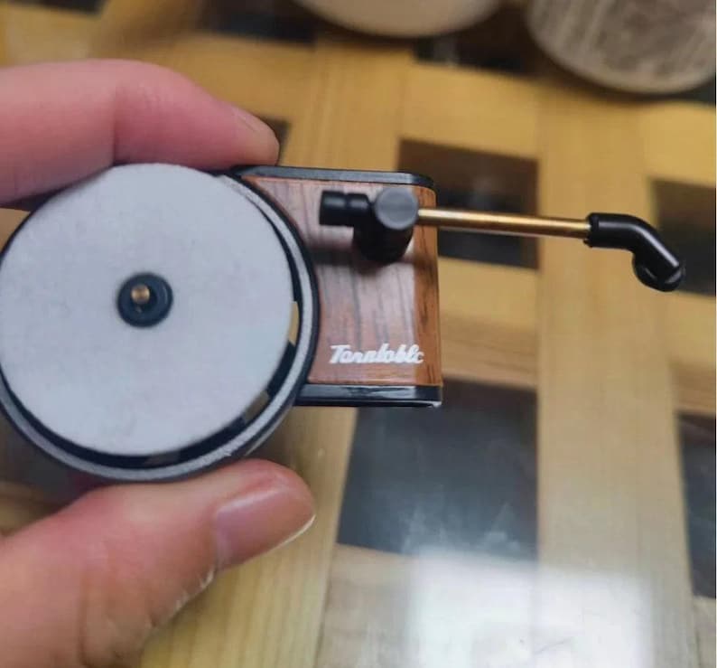 Custom Mini Record Player Car Air Freshener: Turntable Vent Clip, Essential Oil Diffuser image 6