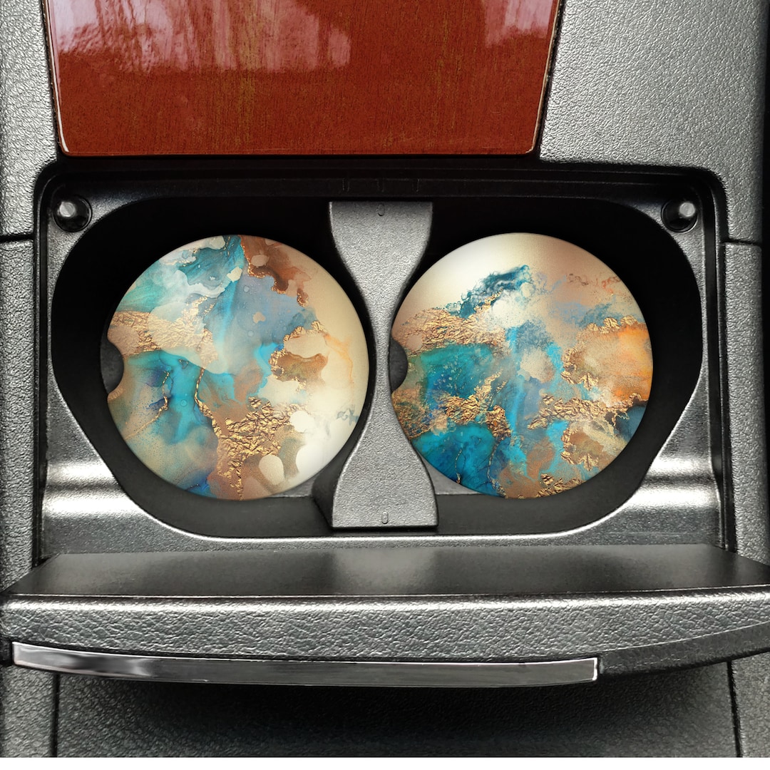 Car Coasters, Artisan Coasters, Car Accessories, Cup Holder Coaster, Drink Coasters, Artistic