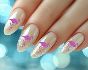 Glitter and Holographic Nail Stickers - Cute Vinyl Decals