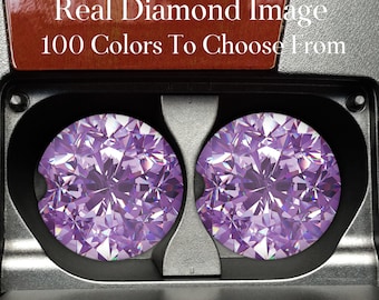 Sandstone Car Coaster Set: Diamond Image, 100 Colors