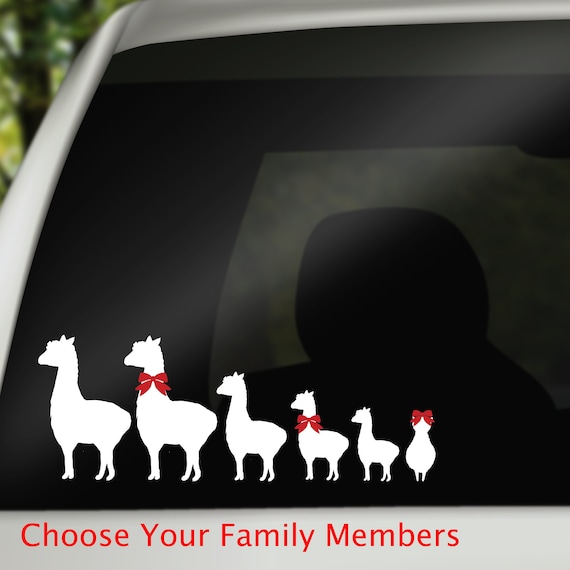 llama car decal