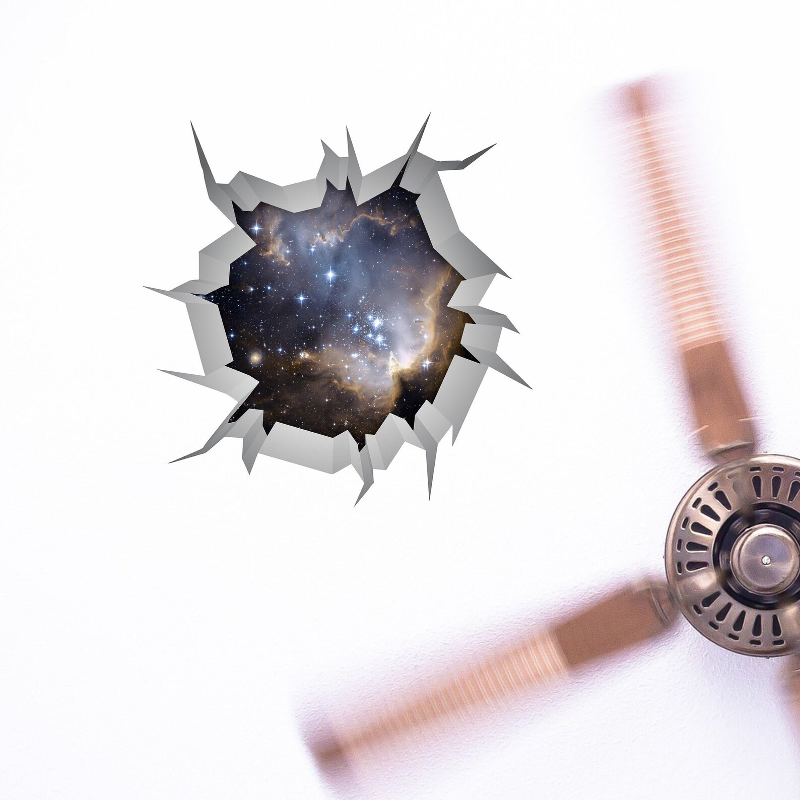 Wall Decals Hole in Wall Decal 3D Wall Sticker Broken Wall Etsy