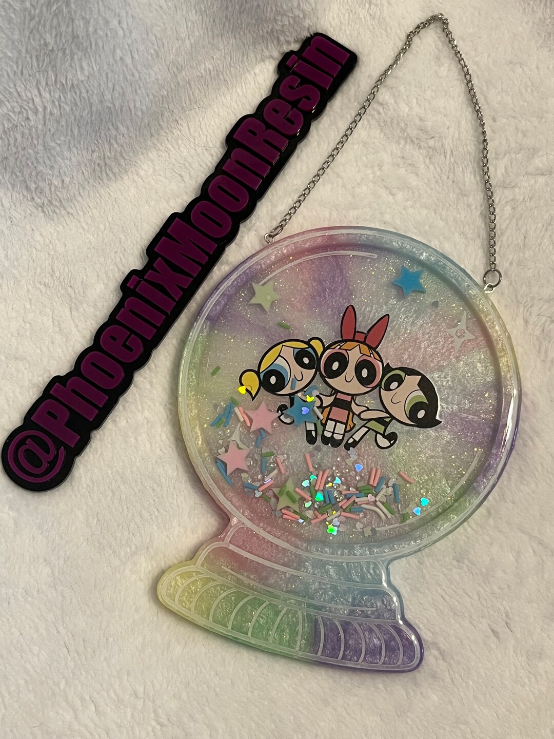 Ppg Rainbow Raspberry PPG Pastel Rainbow Crystal Orb Liquid Shaker Resin Wall Hanging - Etsy