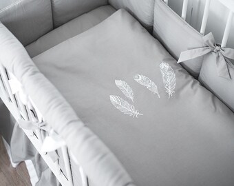 feather crib bedding set