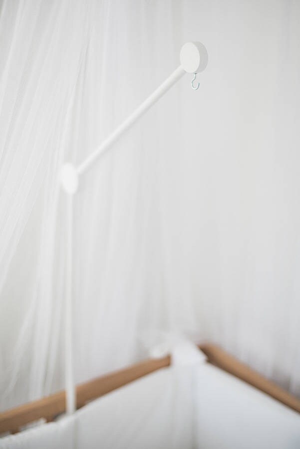 Crib Mobile Arm White Wooden Mobile Hanger Baby Mobile Etsy