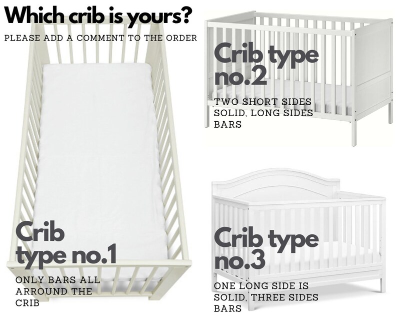 Linen flax Crib Bumpers White Cot Bumper All Around Cot Etsy