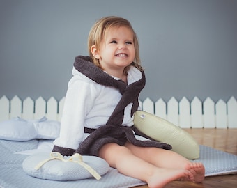 Kinder roben Sterne - Lounge Robe Kleinkind Bademantel - Frottee Tuch Junge Mädchen Kapuzen robe