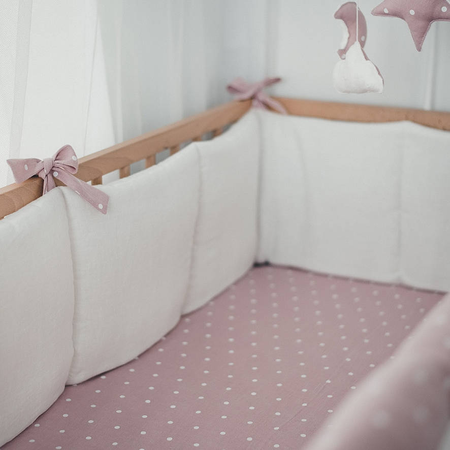 cot bumpers pink