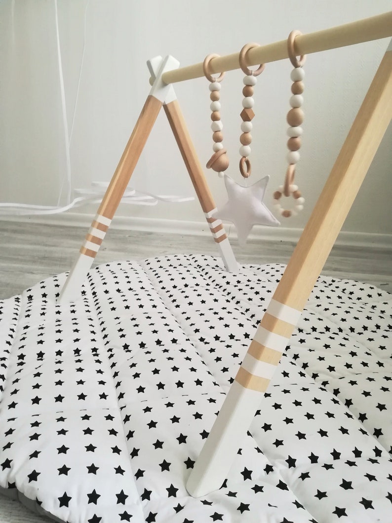 High Quality WHITE Wooden Baby Play Gym Baby Activity Gym Etsy
