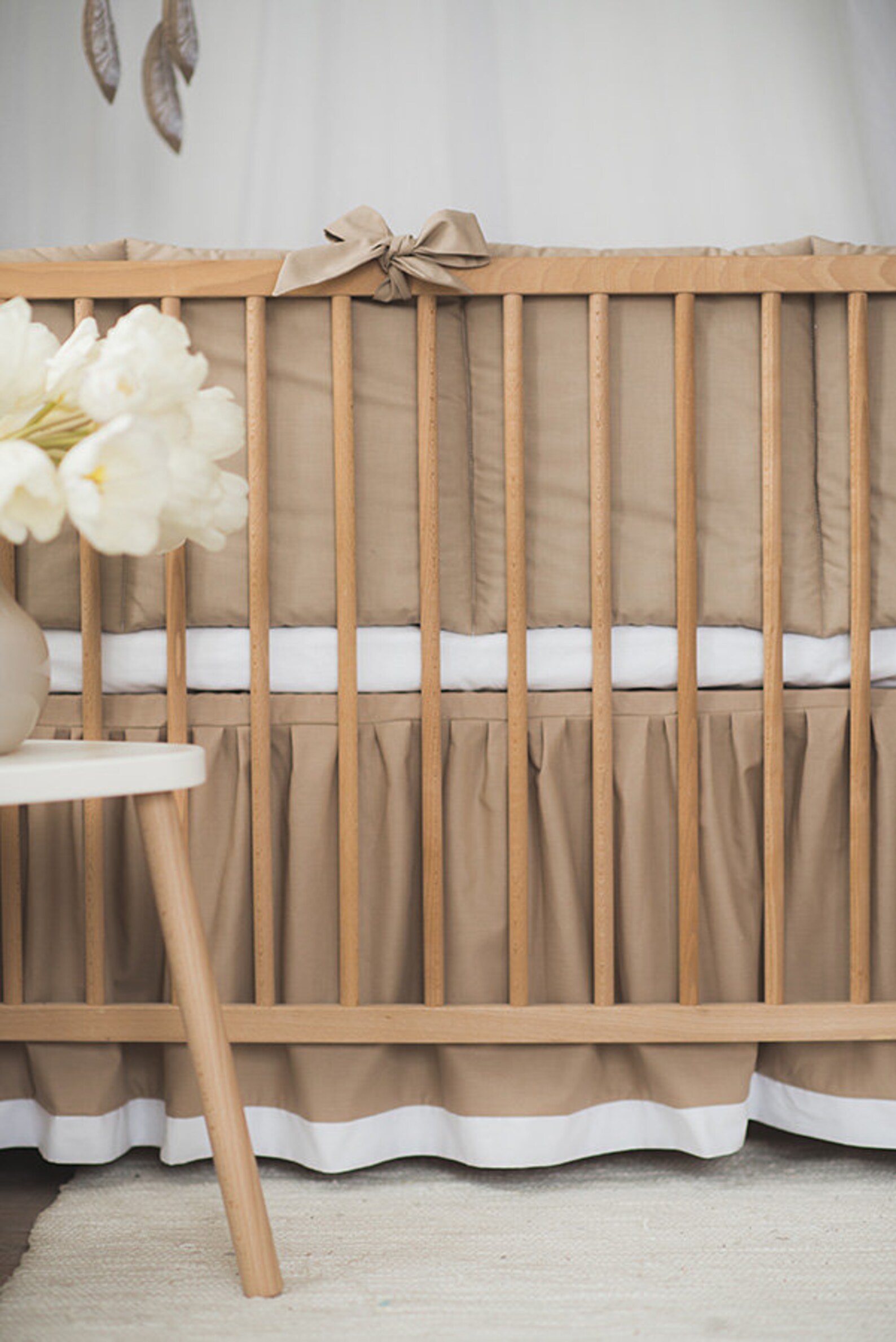 Brown Baby Nursery Bumper Baby Bedding Crib Guard Brown Etsy