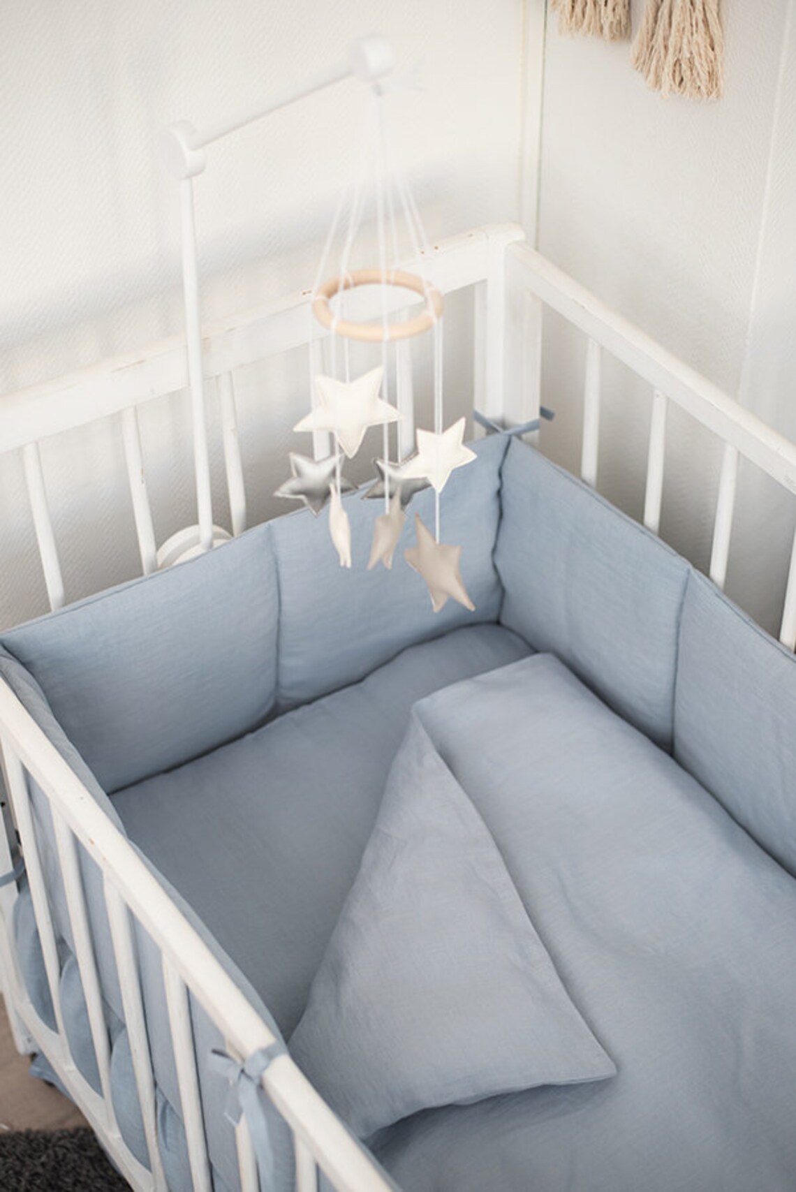 Crib Mobile Arm White Wooden Mobile Hanger Baby Mobile Etsy