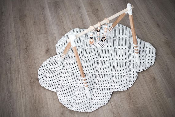 white baby gym