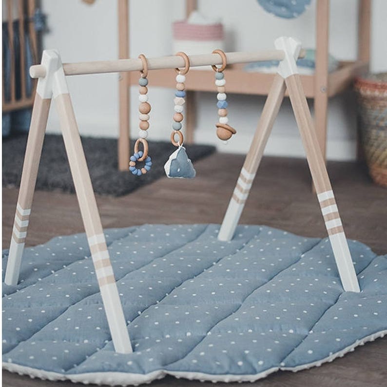 High Quality Wooden baby play gym stylish nursery baby wooden gym stand baby activity gym