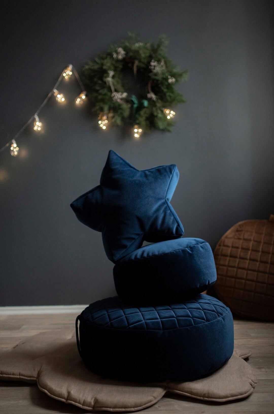 Velvet Star Bean Bag Chair for Kid Toddler Nursery Floor Etsy