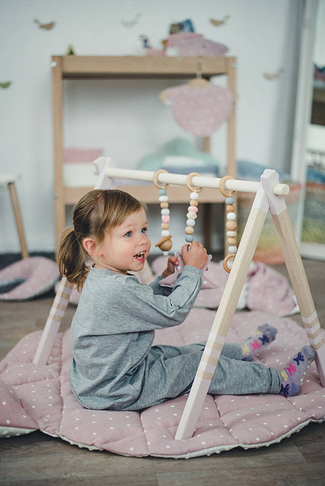 Wooden baby play gym baby activity gym stylish nursery Etsy