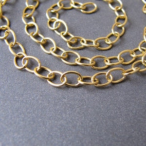 18k Gold Chain Extender • Solid 18 Carat Gold • 4.50x3.25mm large Links • Sturdy 0.55mm 23ga Wire