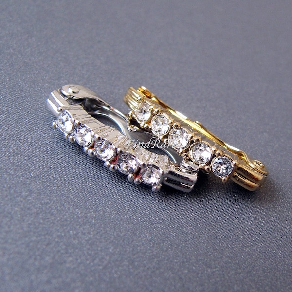 Pearl Shortener Bead Connector • 20x3mm • Gold / Platinum Plated • Swarovski Crystals •For 6-9mm beads • Necklace Enhancer • Made in Germany