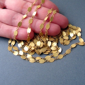 18k Gold Fancy Chain • CHOOSE LENGTH • 6x4mm Oval Links • Brushed Satin Finish • Solid 18 Carat Gold