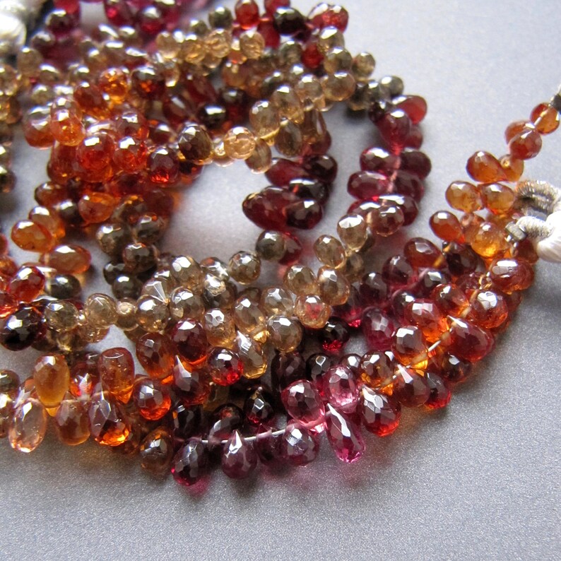 Citrine /& Carnelian Drilled Beads Lot