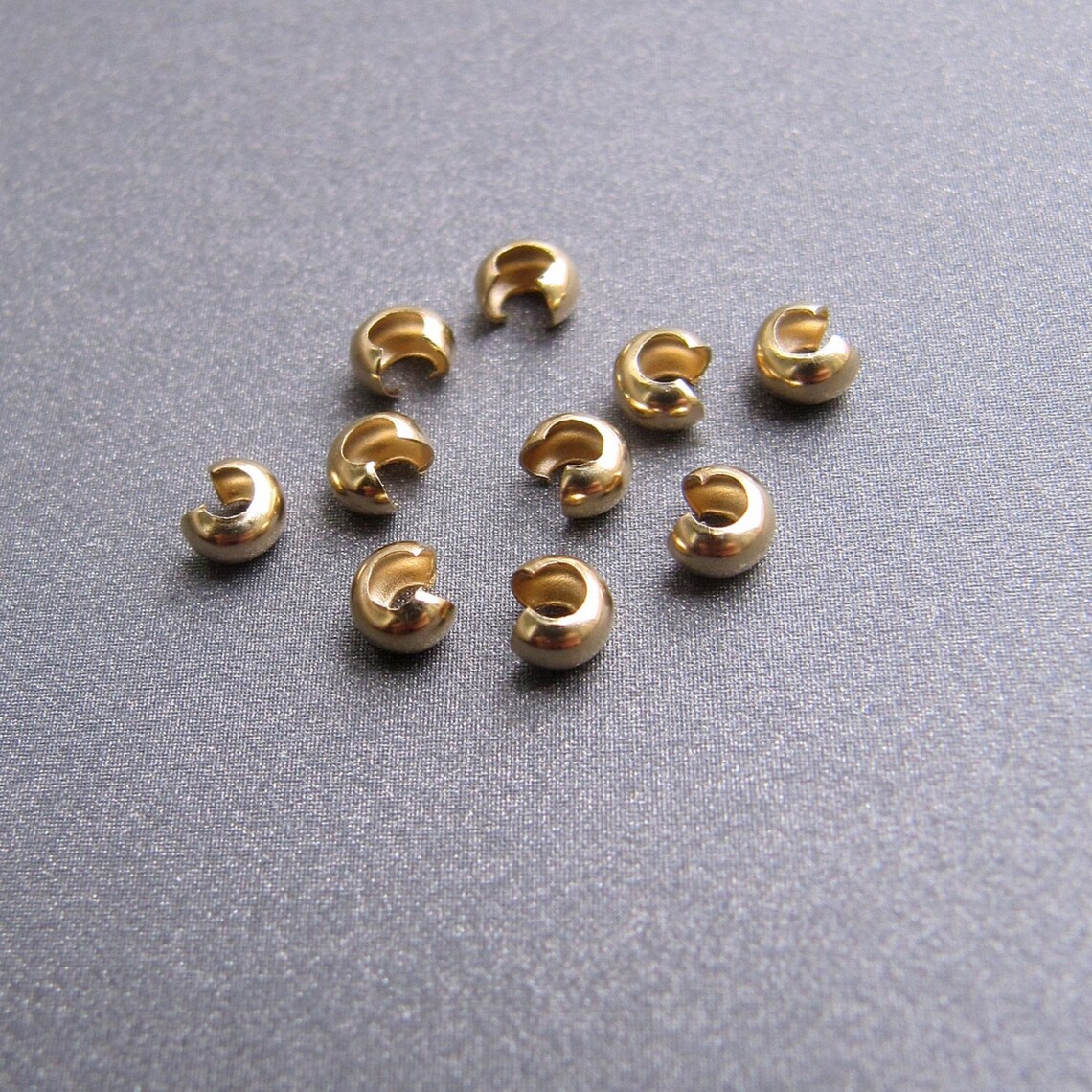 Gold Filled Crimp Bead Cover 3mm Stringing Beading Etsy
