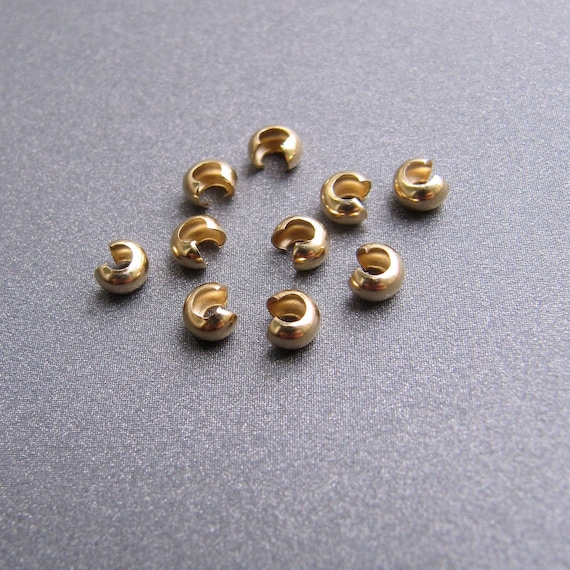 4mm Rhodium Crimp Bead Covers by Bead Landing | 4mm x 4mm | Michaels
