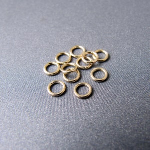 10k Gold Jump Ring • Open / Closed • 2.50mm 3mm 4mm 5mm 6mm 7mm • 10 ...