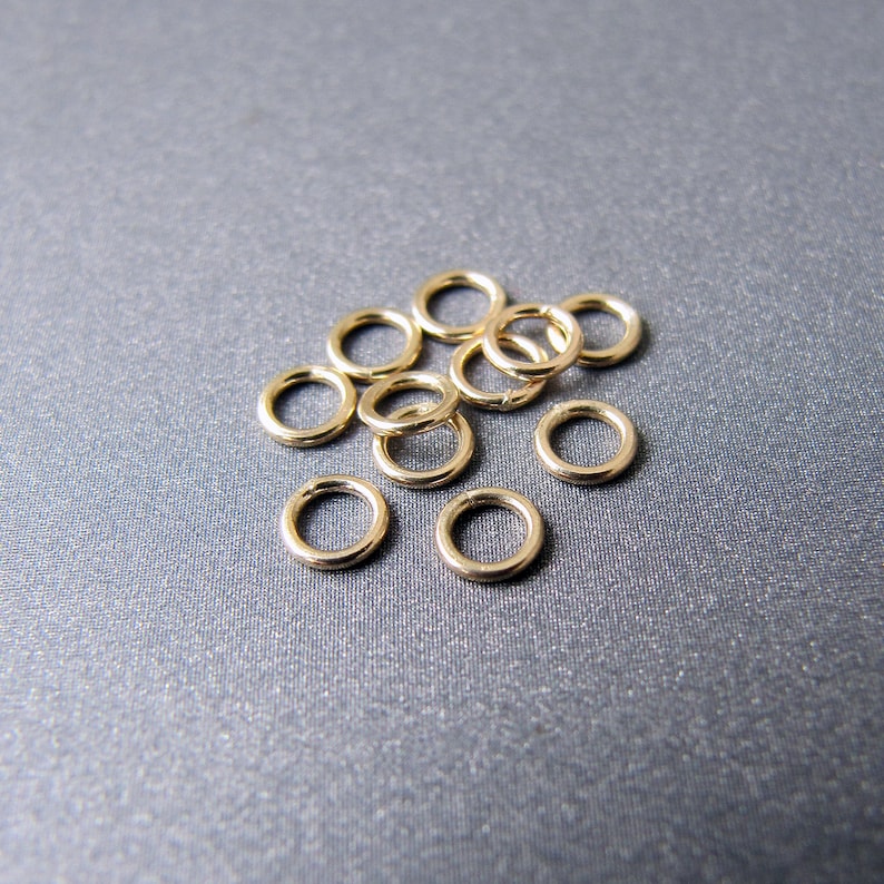 14k Gold Jump Ring Open / Closed 2.5mm 3mm 4mm 5mm 6mm Etsy UK