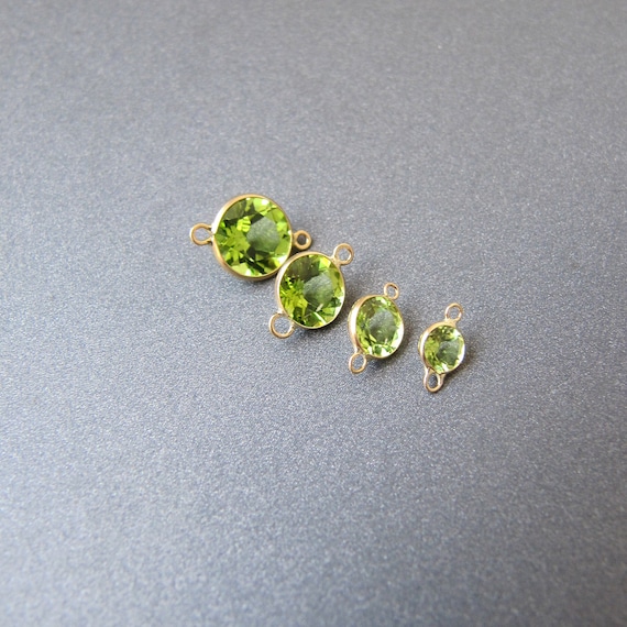 ✤天然石 ペリドット ラウンド(6mm) ベゼル リング✤ ペリドット一粒 