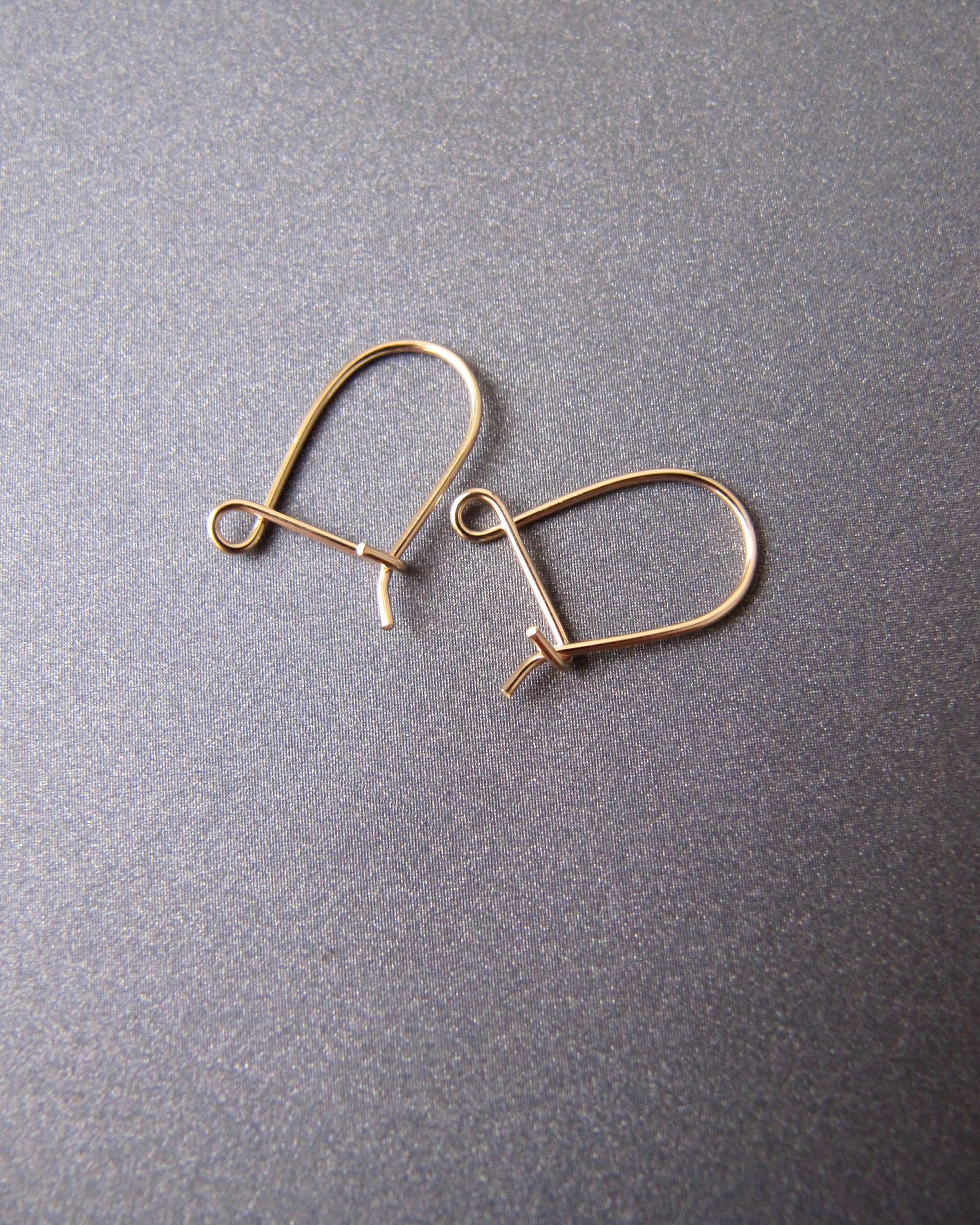 14k solid gold kidney ear wires deals