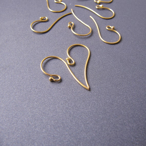 Bacabella Crochets Boucles D’Oreilles à Décorer - Lot De 10 - Or 18x17mm - Perle En Spirale - Création Bijoux DIY