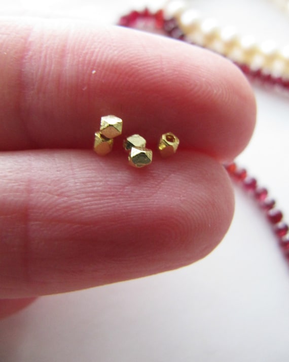 14k Rose Gold Round Beads 2mm 2.2mm 3mm 4mm Light / Medium Weight Solid 14  Carat Pink Gold 585 Jewellery Making Supplies -  Sweden