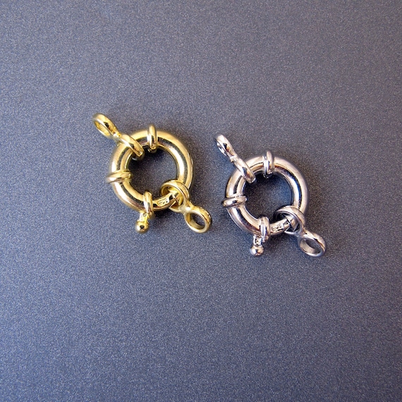 5 Fermoirs à Ressort En Argent Sterling 925 De 5,5 Mm, Fabriqués