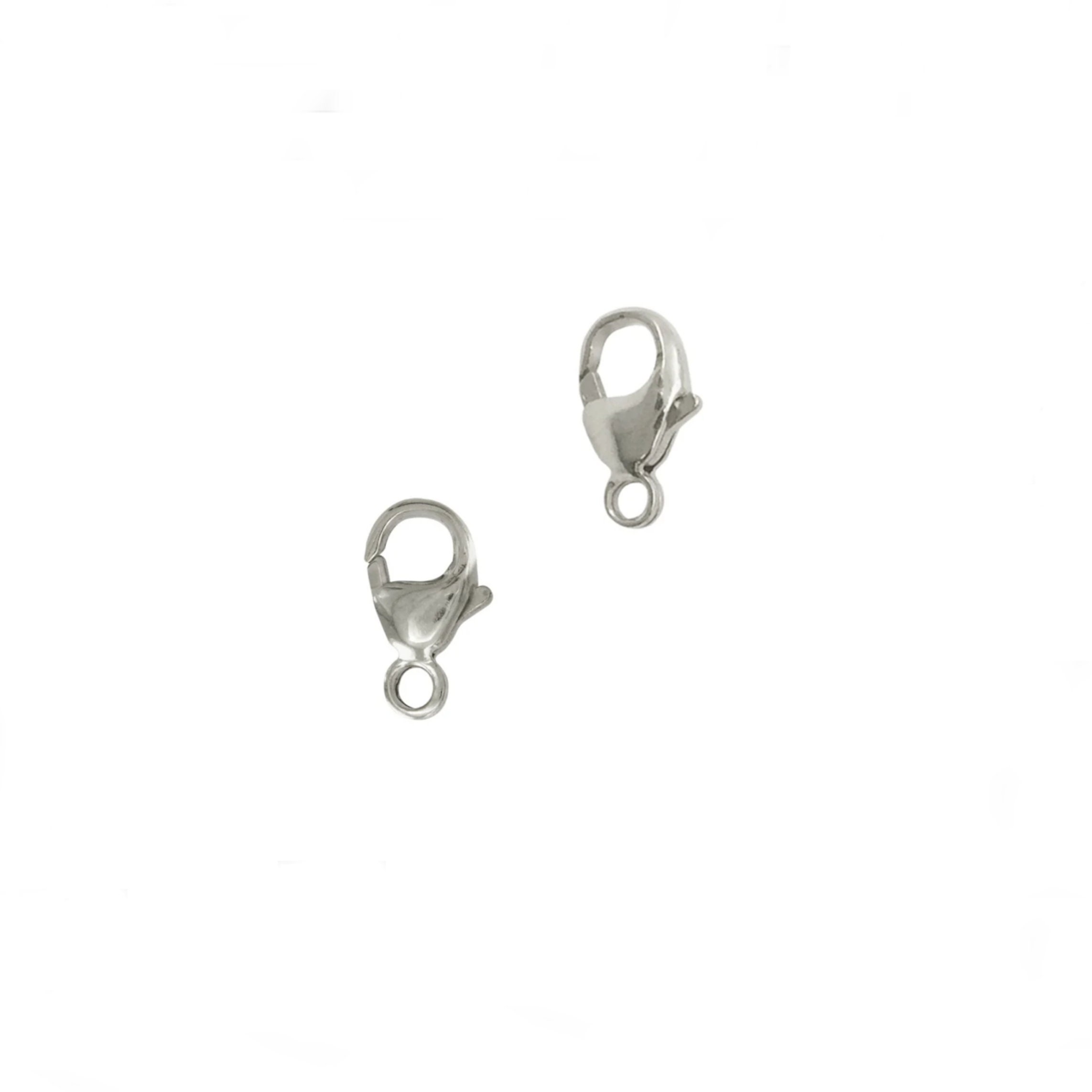 Platinum Lobster Clasp • 7.8x4mm / 9.1x4.6mm • Genuine 950 Platinum • Closed jump ring
