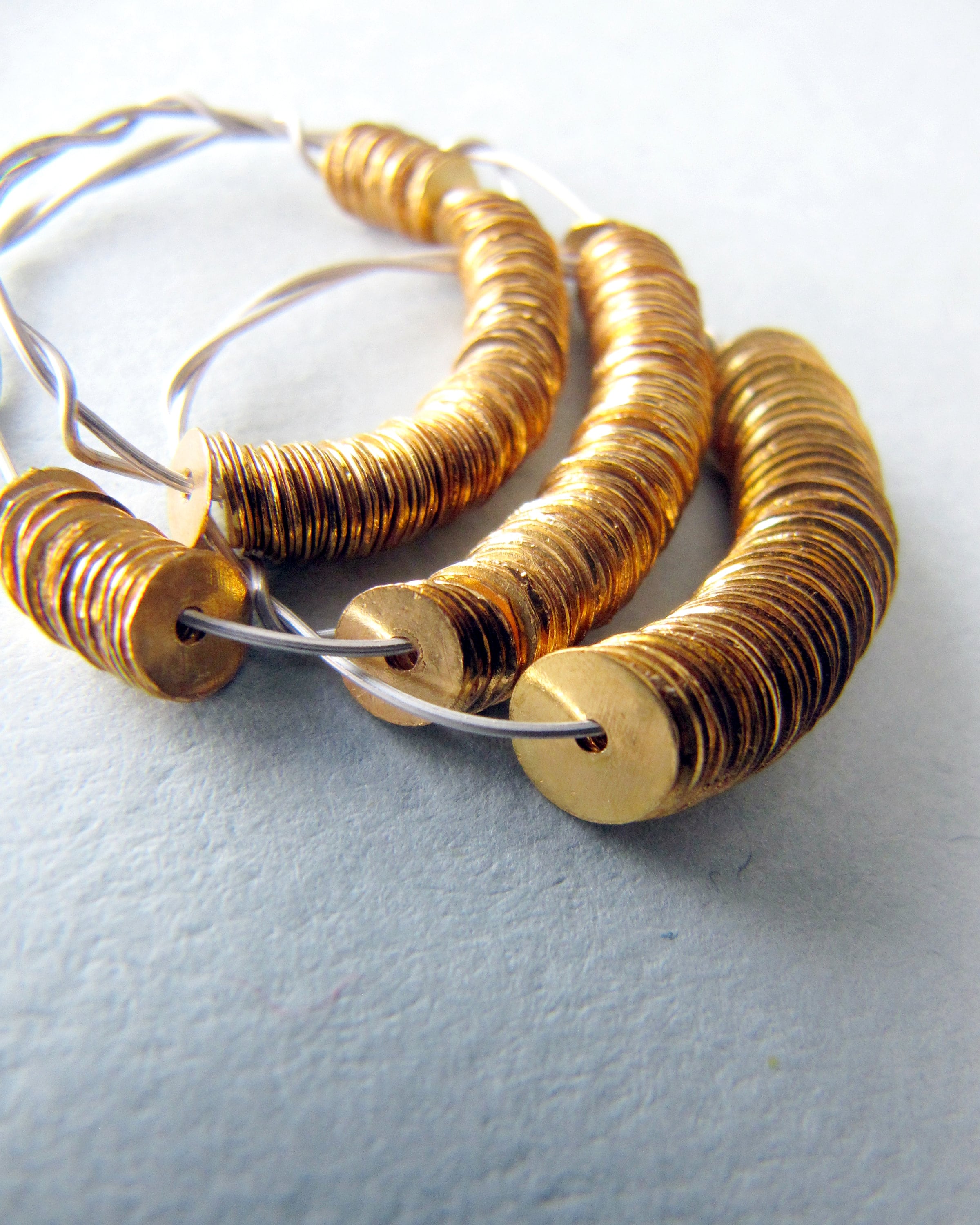 0.22mm 18k Gold Flat Disc Beads 3456mm 0.90mm Hole Etsy