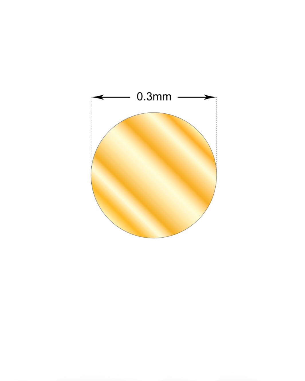 Filo D'Oro Massiccio 10 Cm Rotondo 99,99% Puro QuarkMRO Per Gioielleria - Foto 3