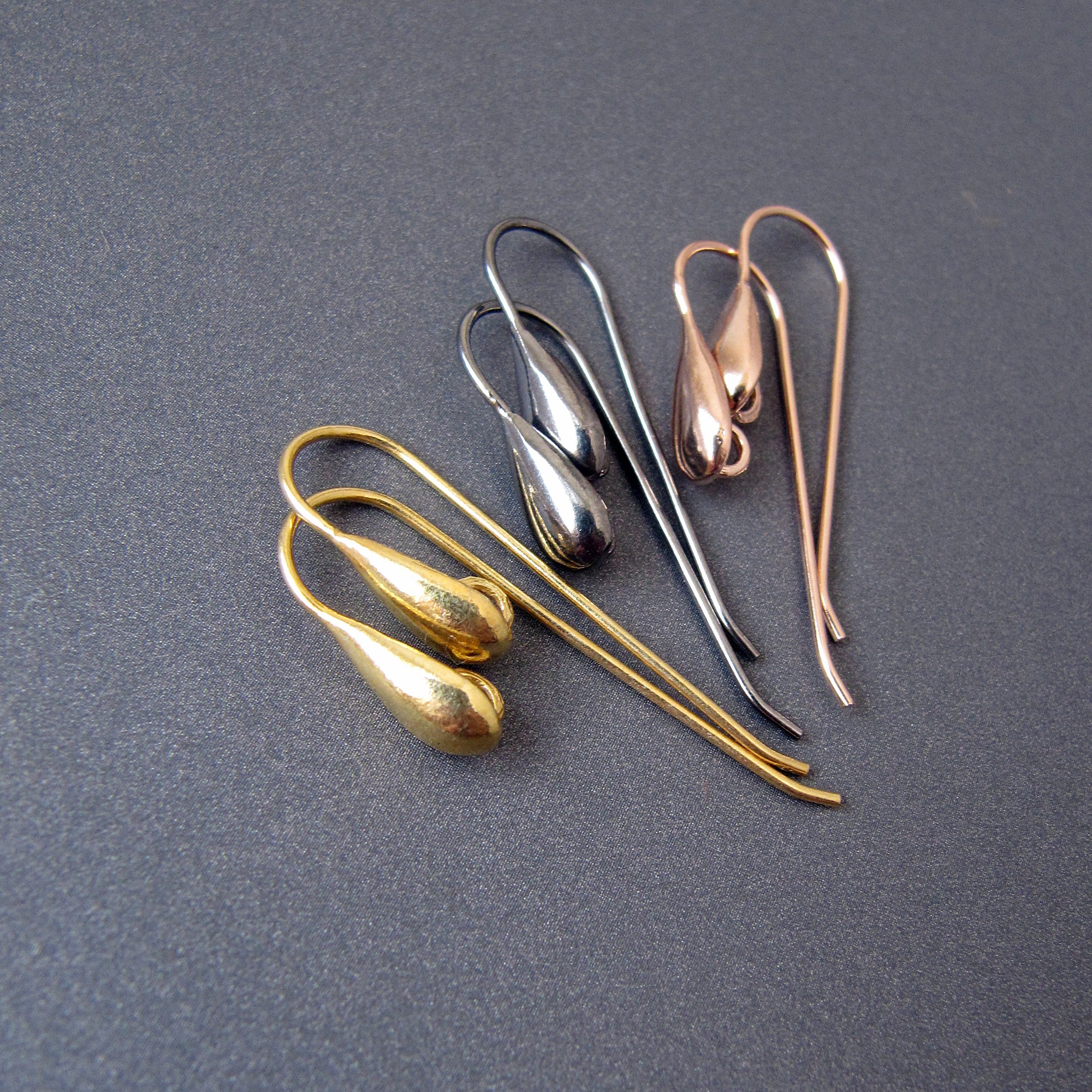 9ct Oro Giallo Orecchio Sicurezza Gancio Cavi Pendente - Foto 12