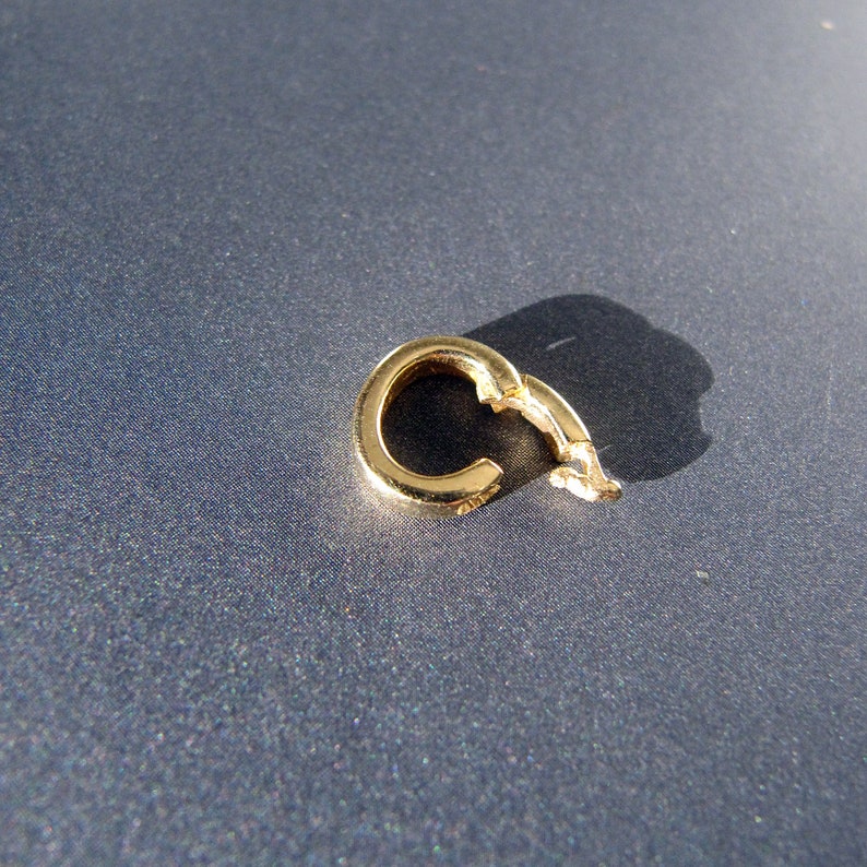 18k Gold Clasp Bail 9.75x8.50x2mm Removable Hinged Etsy