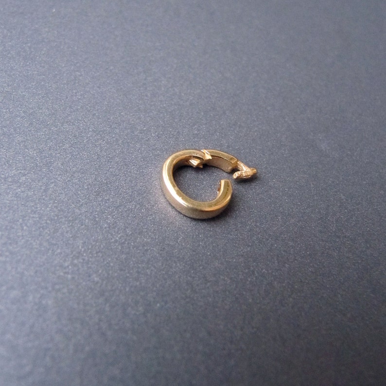 18k gold Clasp Bail 9.75x8.50x2mm Removable Hinged Etsy